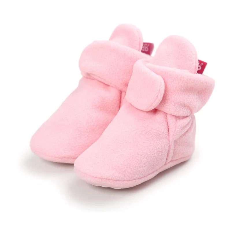 

WONBO Unisex Baby Newborn Faux Fleece Bootie Winter Warm Infant Toddler Crib Shoes Classic Floor Boys Girls Boots