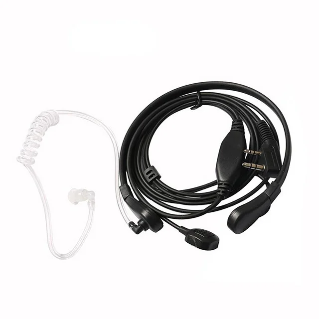 

Air Tube Headset Earpiece Throat Microphone Mic PTT for Portable Radio baofeng Walkie Talkie 888S UV B5 GT-3TP UV-8HX UV-5RA