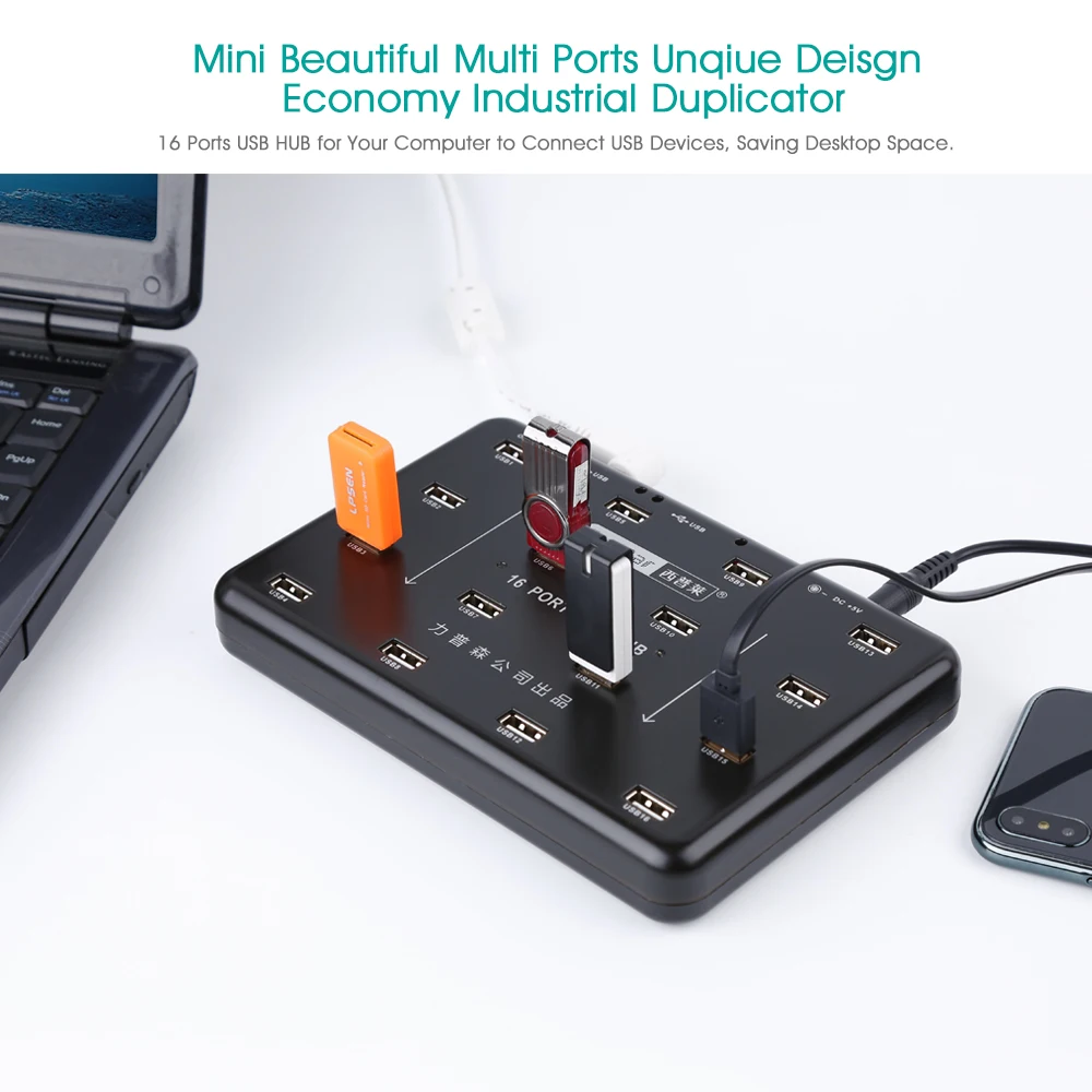 Sipolar A100 16 Ports Usb 2.0 Hub Multiple Usb Flash Drive Duplicator/usb Memory Stick Buy
