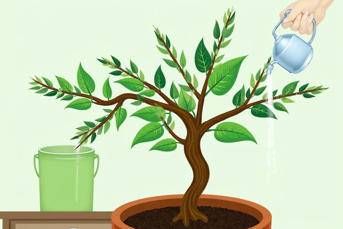 how to water money tree plant