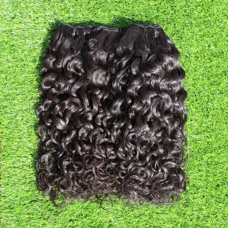 

GS 10A cuticle aligned brazilian virgin hair water wave bundles human hair