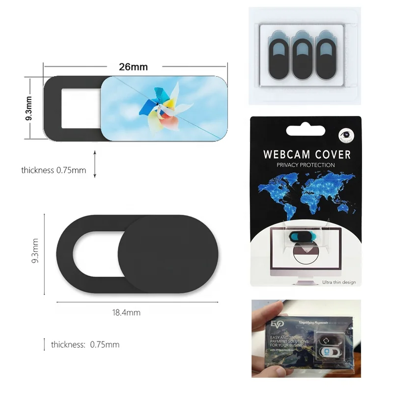 
security camera cover branded logo webcam cover for laptops/computer/cellphone 