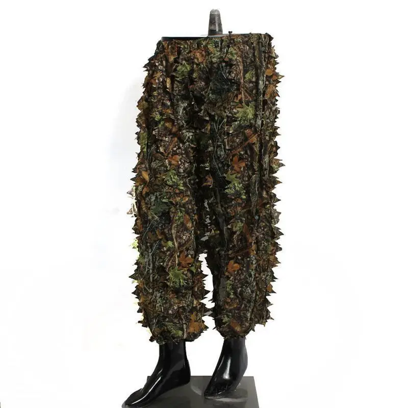 Halloween Wildlife Photography OUTERDO Camo Suits Ghillie Suits 3D Leaves Woodland Camouflage Clothing Army Sniper Military Clothes and Pants for Jungle Hunting Shooting Airsoft
