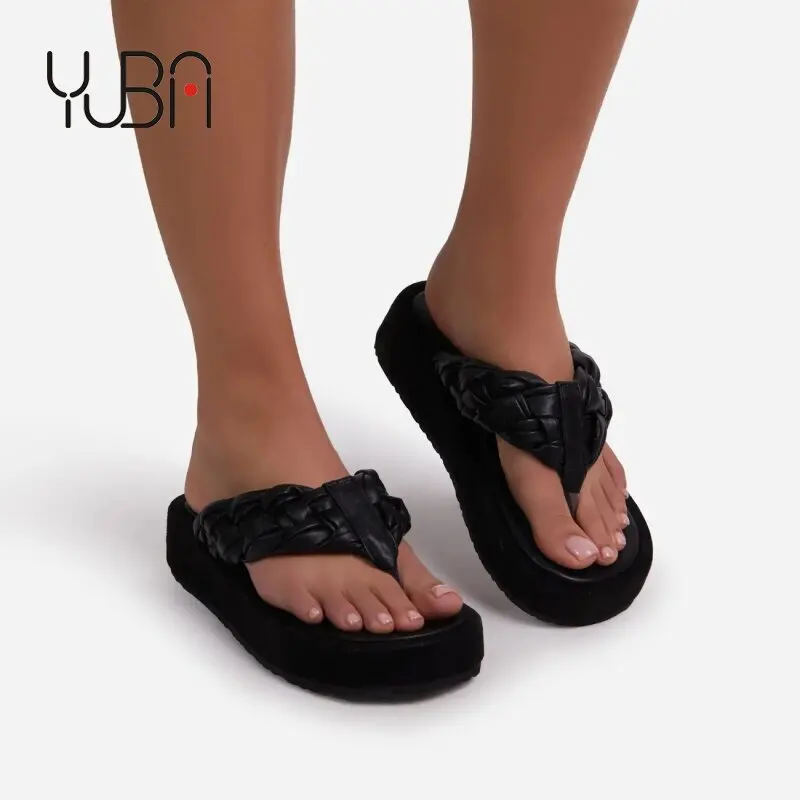 

New arrivals 2021 summer comfortable female sandals women platform slippersDesigner, Black,white,beige,orange