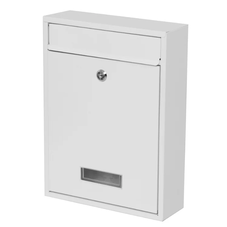 

Mailbox Letter Box Bag White Steel American Wall Stainless Style Time Garden Package, Color customerized