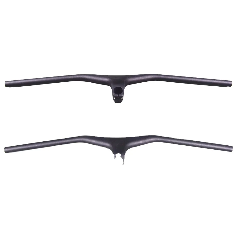Airwolf -17 Degree Carbon MTB Handlebar with Integrated Flat Bicycle Accessory Handlebar Mountain Bike Accessory
