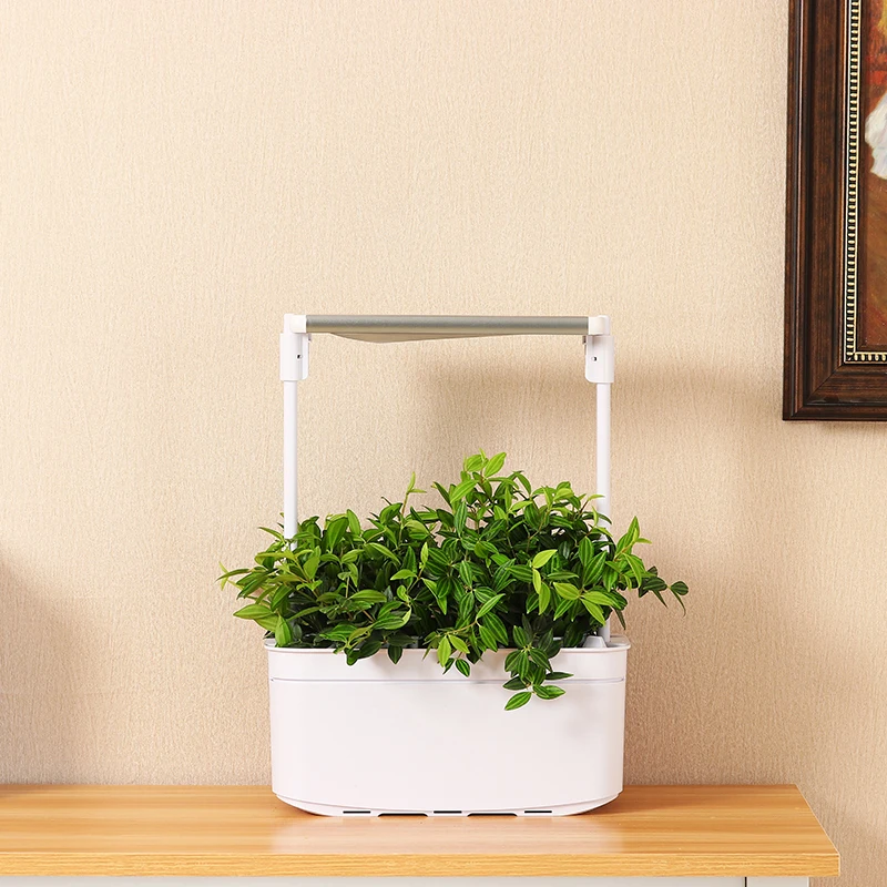 

Hot Sale indoor Decoration Seedling Flower Planter Plastic Nursery Pots Garden smart growing green Pot for Plants, White