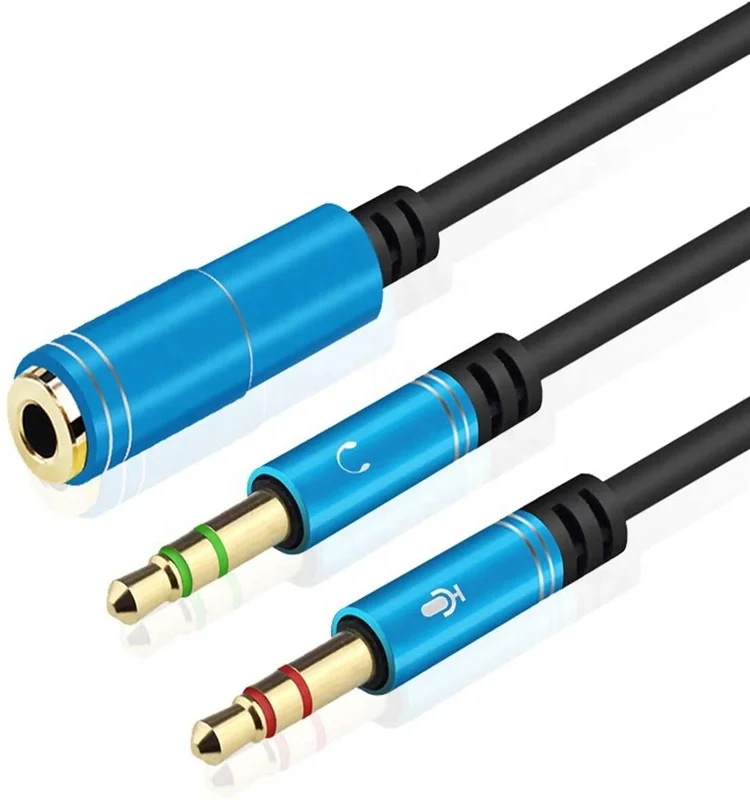 

Headset Adapter Cable for PC Headsets with Separate Headphone/Microphone Plugs Jack 3.5mm Stereo Female to 2 Male Y Splitter