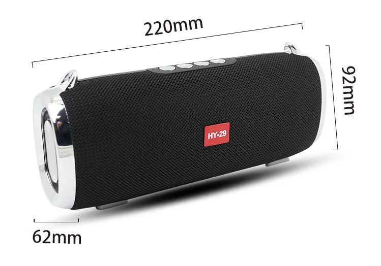 Kinter HY-29 Portable Speaker Wireless MP3 Player Support TF USB Input FM Radio 5W 2 Channel with Audio Line - ANKUX.COM
