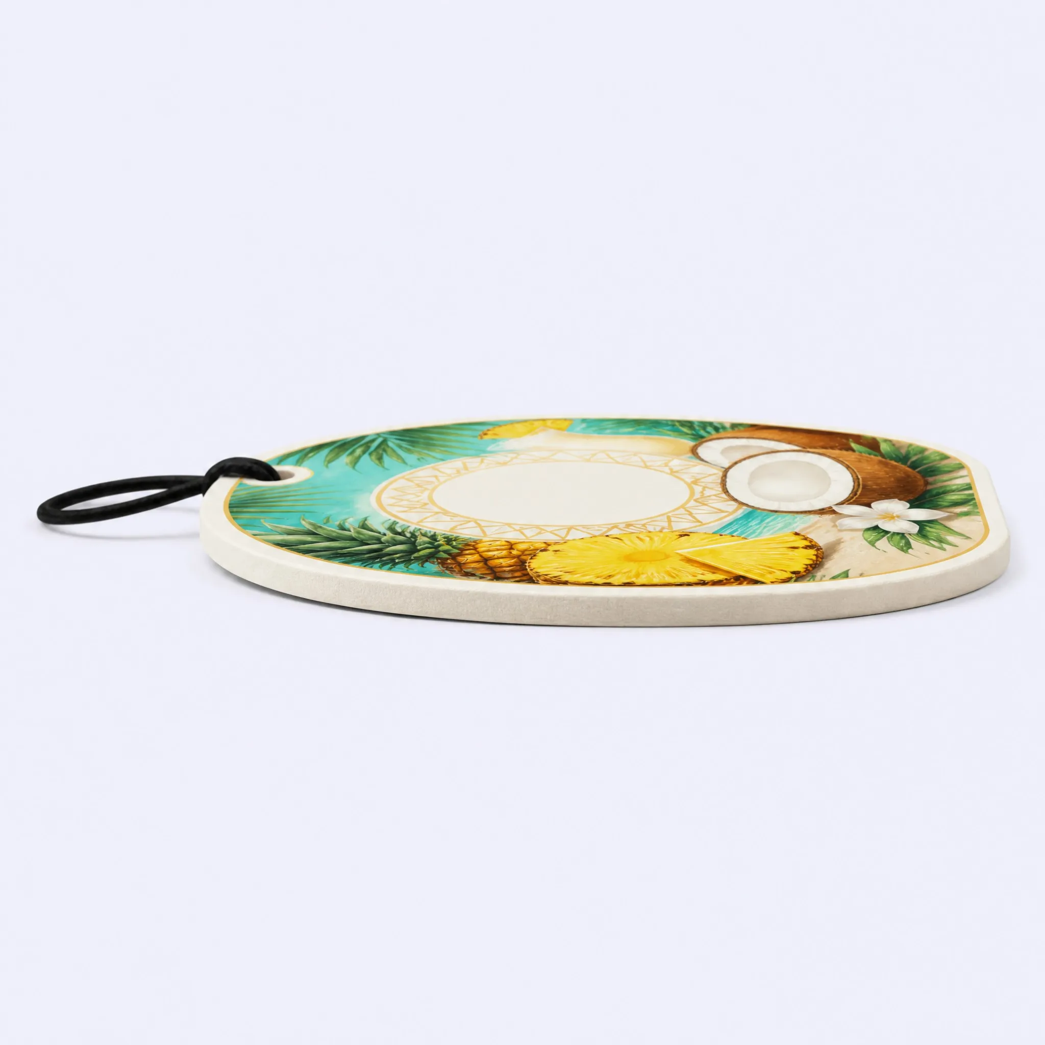 Side Profile Thickness View of 2.5mm High-Density Scent-Absorbing Piña Colada Pulp Board
