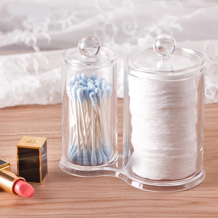 High Quality Round Acrylic Cotton Pad Wool Ball Dispenser Buy Cotton Ball Dispenser,Cotton