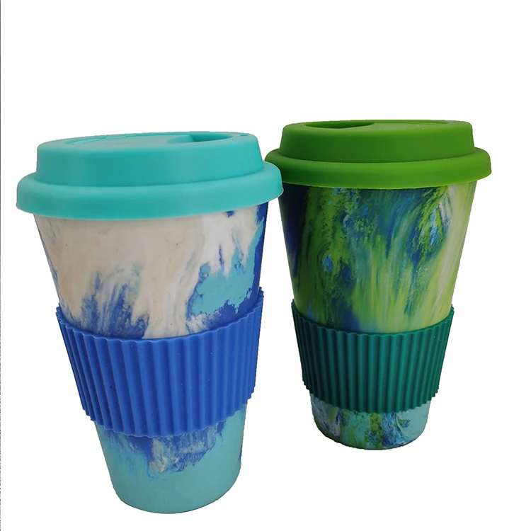 

custom% natural biodegradable custom eco friendly keep takeaway bamboo fiber coffee cup mug