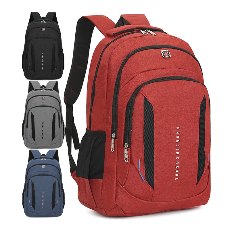 

Custom logo fabricantes de mochilas escolares wholesale college school backpack, Black, blue, gray, red