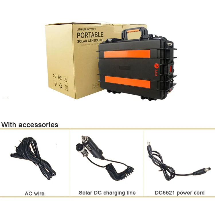 
Outdoor solar ryton power bank 3000w portable solar power generator for laptop home equipment 