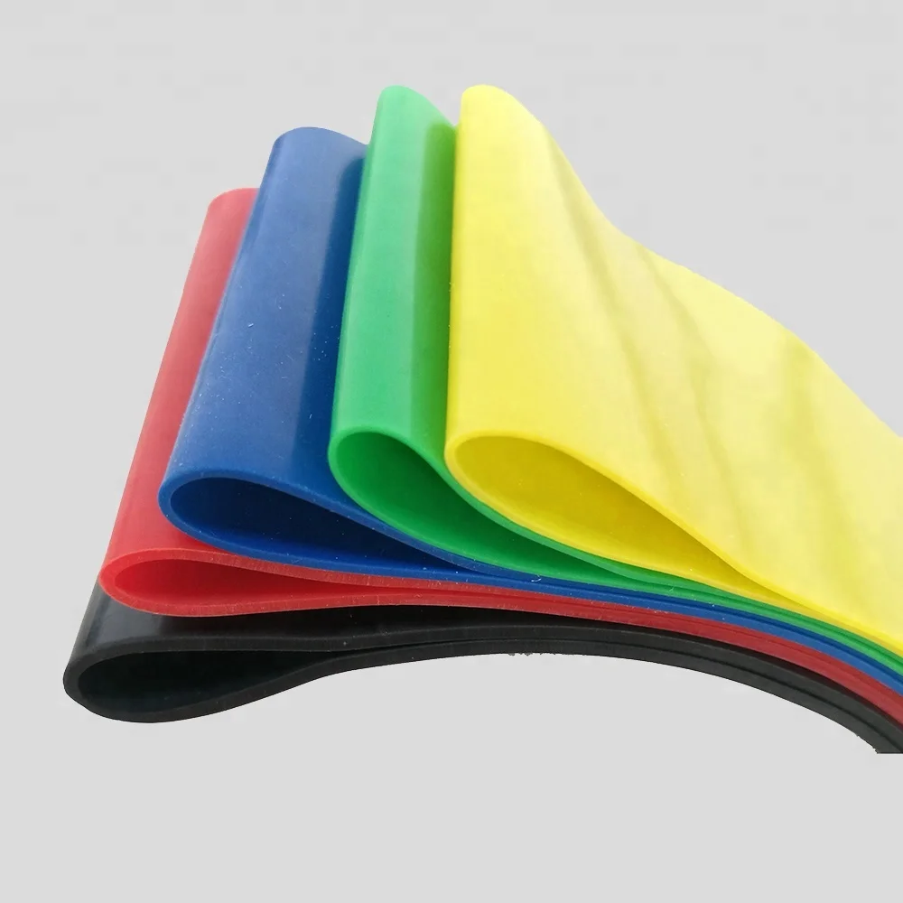

custom logo yoga stretch latex resistance loop bands, Custom colors