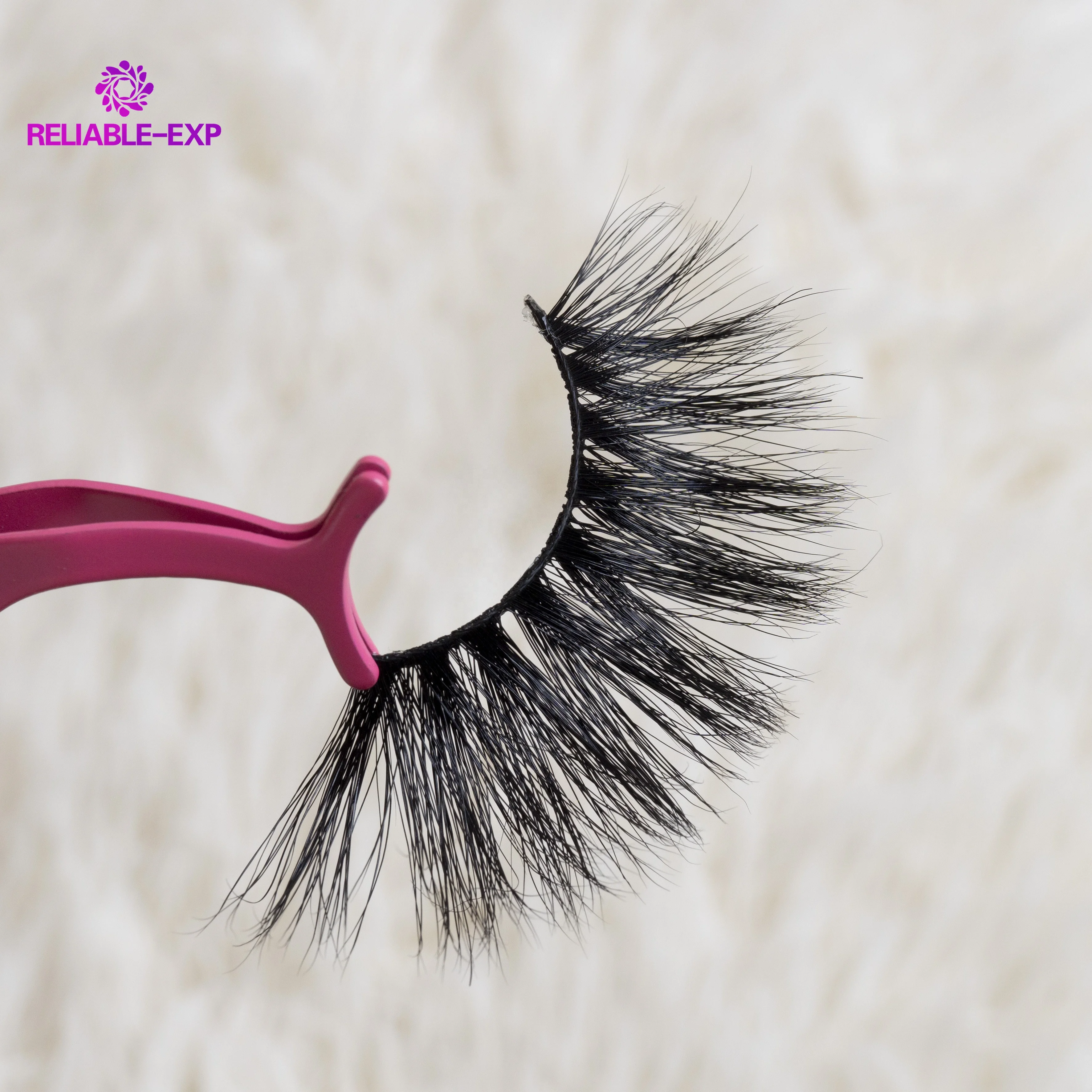 

LXPLUS-46 Wholesale best quality 100% real luxury 25MM siberian full strips lashes mink eyelashes vendor 5d mink eyelashes