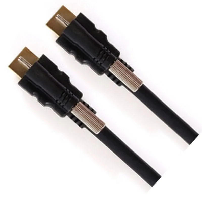 

Shinestrong HD Cable male to male with locking Screw Gold Plated Support 3D 4K HDTV GOLDTV male to female 19 pin hd cable, Black, blue, gray, red, white