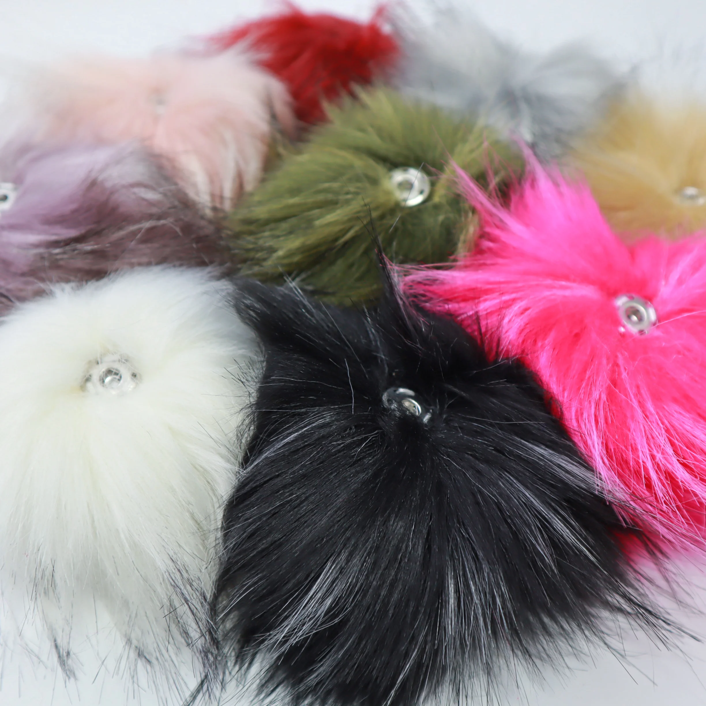 Pom Pom For Beanie Hats Snap On Pompoms Detachable Raccoon Faux Fur