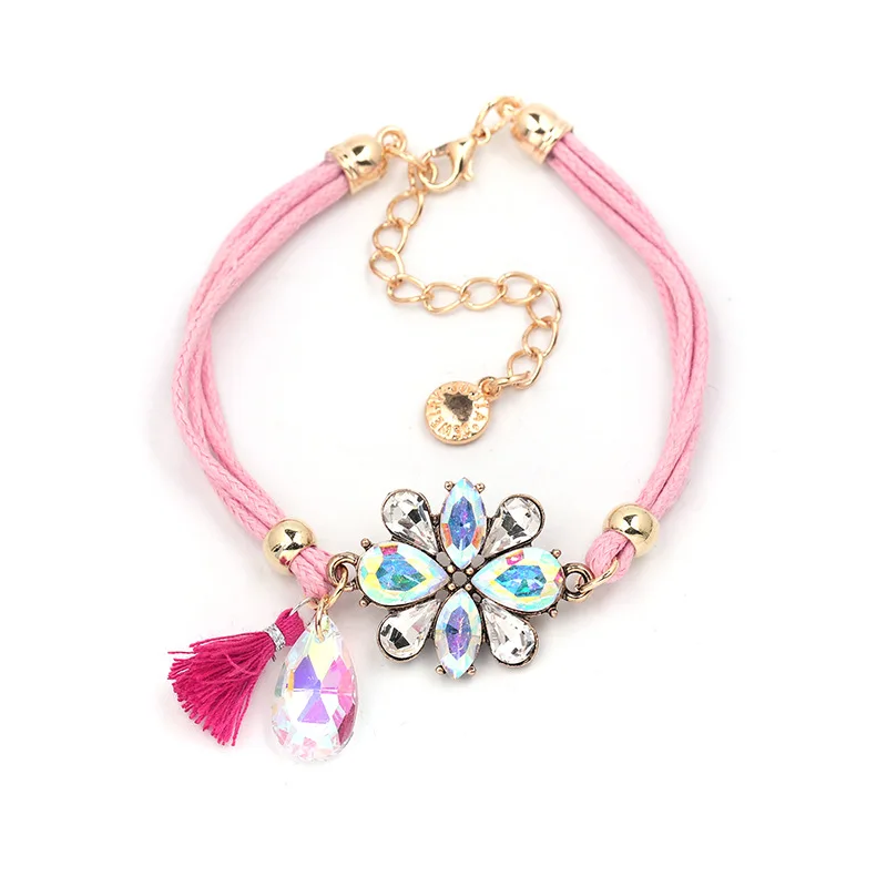 

BA-025 Amazon Custom Charm Alloy Jewelry Bangles Crystal Bracelets, Multicolor as picture