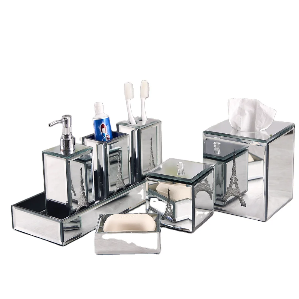 

soap dispenser shower set designed 4 piece bathrooms decor home accessories set