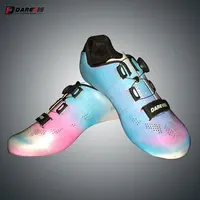 

Darevie shoes cycling Compatible LOOK SPD-SL Pearl Colorful Chameleon Reflective training shoes cycling shoes road bike custom