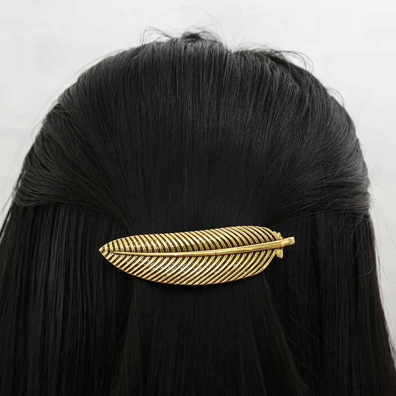 

In Stocks! Vintage Hair Prong Handmade Metal Alloy Feather Headpiece Trendy Hair Clips Hairpin Viking Hair Clips