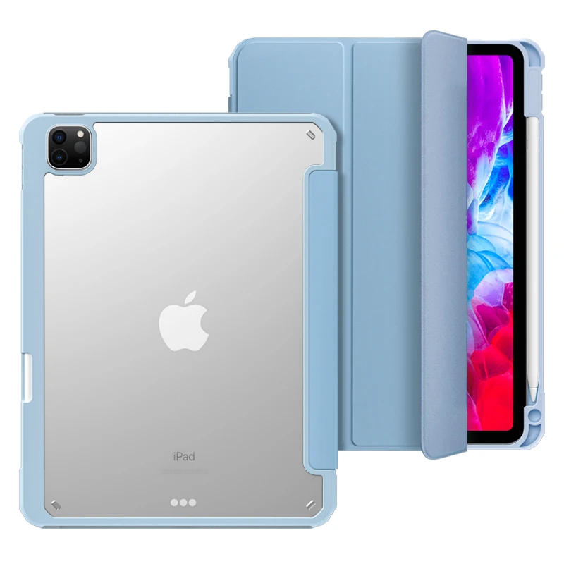 

2021 New Transparent clear case accept pencil holder For iPad Pro 11 2020/2021