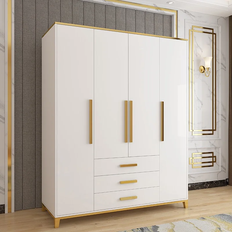 Modern Luxury White Bedroom 2 3 4 Doors Wardrobe Amoires