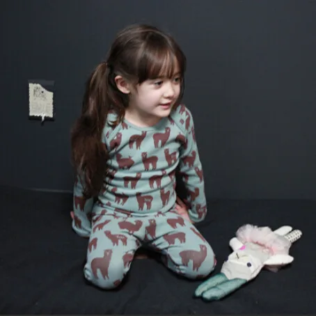 

new kids cotton pajamas, top quality cute sleepwear for 2 to 10 years for boy and girl, Pictures shows