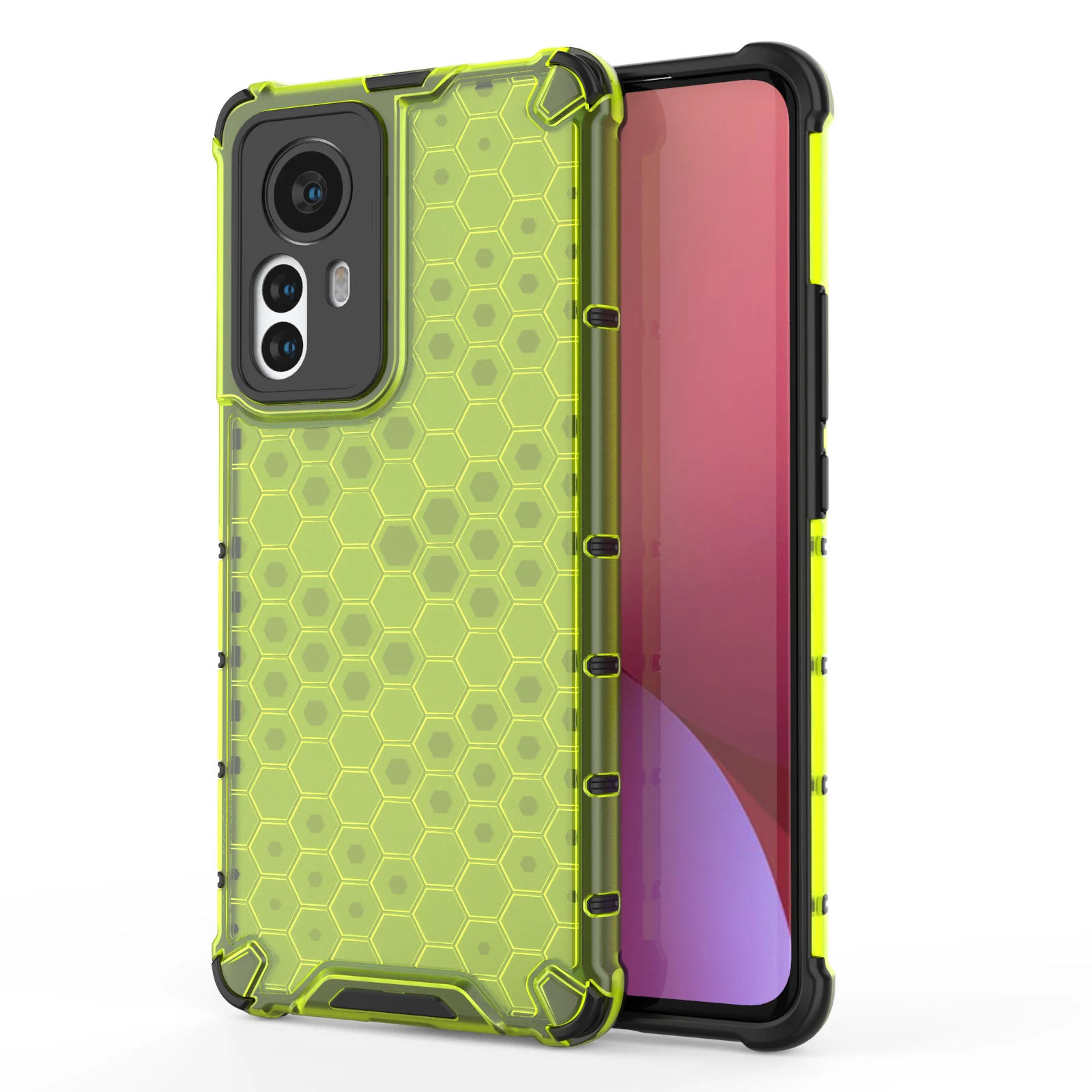 

Hybrid Silicone Hard Case Bumper Cover For XIAOMI Mi 12 PRO 5G, As pictures