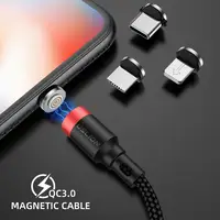 

Free Shipping USLION 2M Fast Charging Cable for iPhone QC 3.0 Data Cable for Type C Magnetic USB Cable