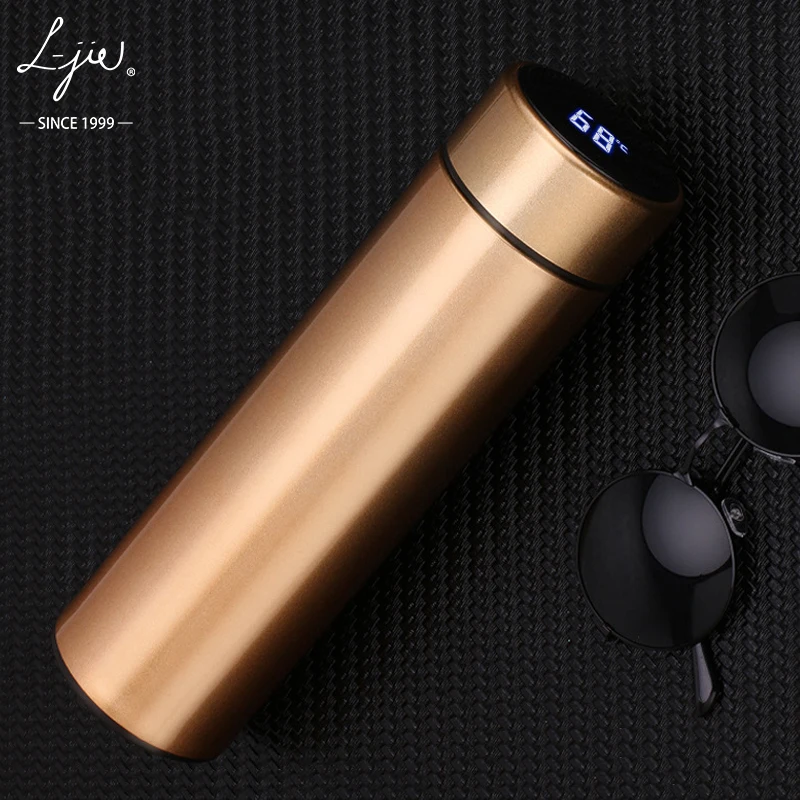 

Insulation Intelligent Water Bottle 304 Stainless Steel Creative LED Temperature Display Cup Business Gift Smart Water Bottle