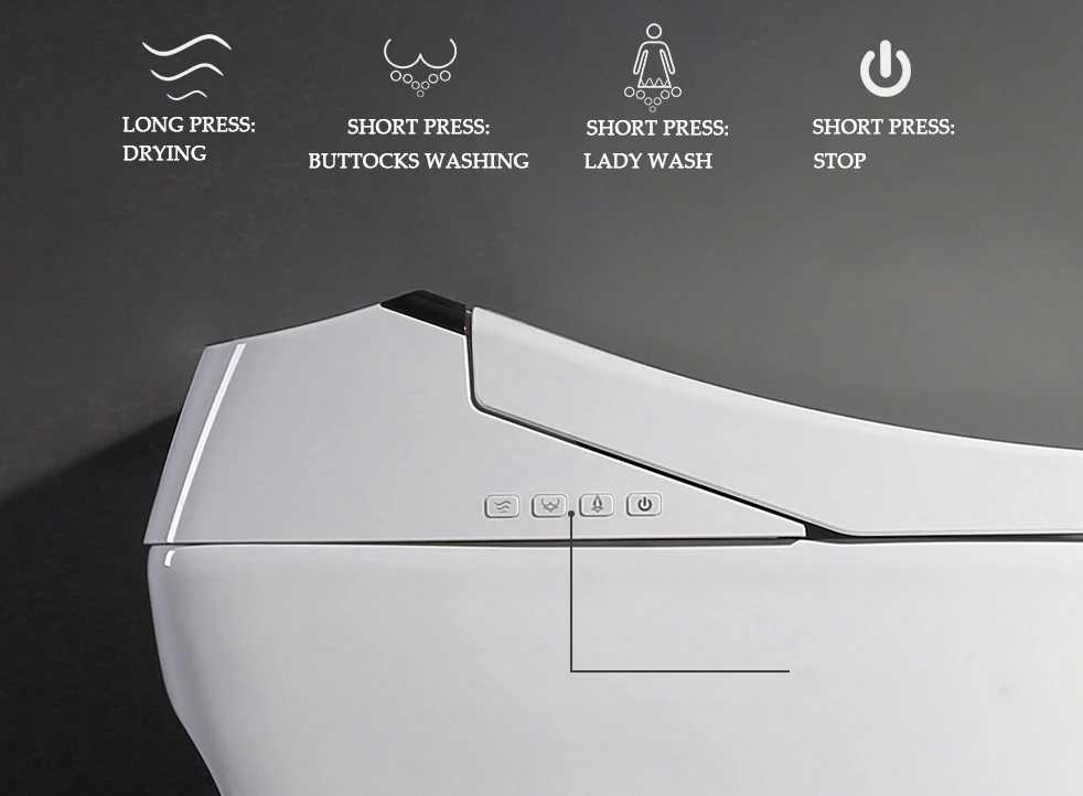 European Sanitary Ware Ceramic Bidet Toilets Bathroom Wc Smart Toilet