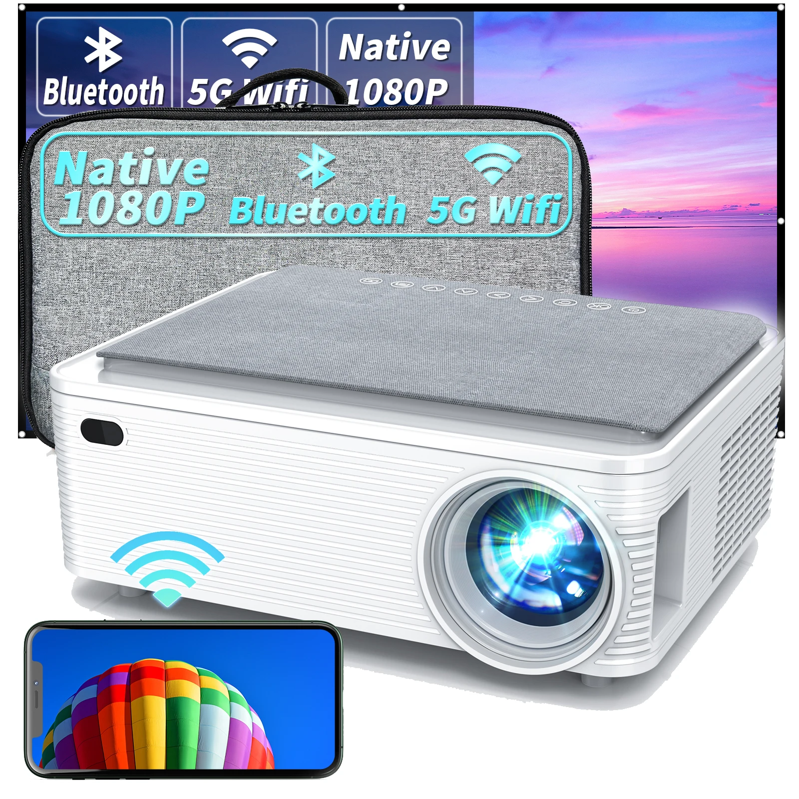 

2022 Wholesales Popular Lcd Smart Factory Mini Video Led Native 4K Portable Laser Business X5 Projector