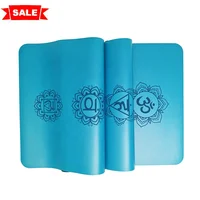 

Custom Printed Design Ant Slip Eco Polyurethane Leather Non-toxic Black Natural Rubber PU Yoga Mat