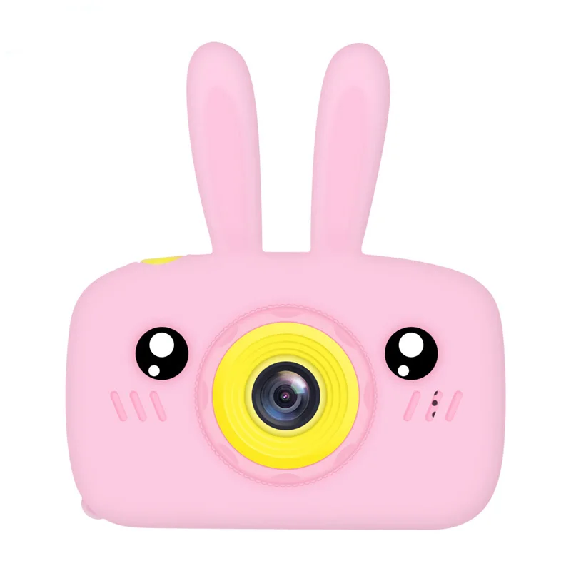 

OWNFOLK Bult-in cartoon stickers photography video kids camera with memory card for gift present