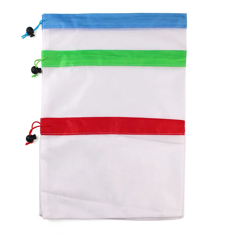 

Fashion Portable Durable Quality Candy Color Big Capacity 30X35Cm Vegetable And Fruit Mesh Bag