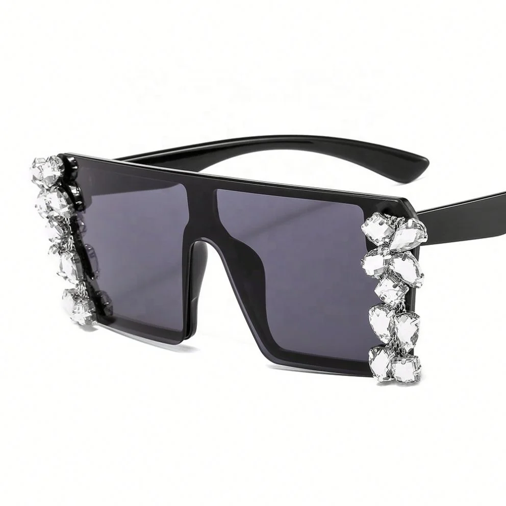 

Wholesale Men Women Oversized Fashion Sunglasses Luxury Rhinestone Diamond Decorative Sunglasses, Colors