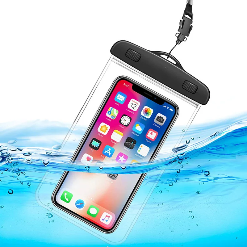 

Universal Waterproof Dry Bag mobile phone Cover Underwater Case For Iphone X Xs Max