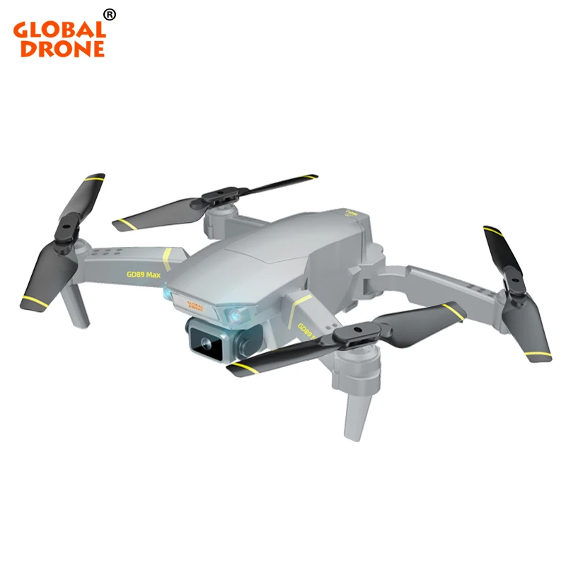 

Global Drone GD89 Max RC Helicopter with Long Range Control Drone Buy Gifts Drones with 4k,6k HD Camera and GPS vs E58E88 Amazon, Gray