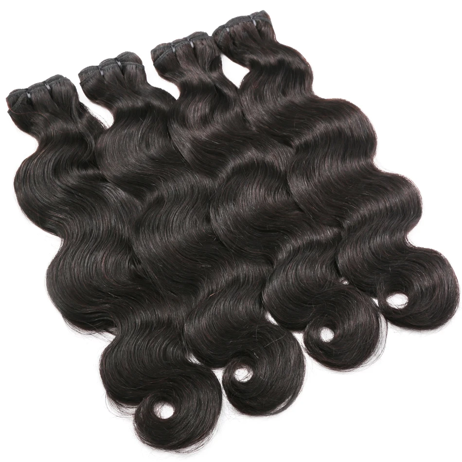 

Addictive 4pcs/set Colombian Hair Bundles Bulk Bundle Human Hair Unprocessed Bouncy Body Wave 100% Human Hair Bundles 10A