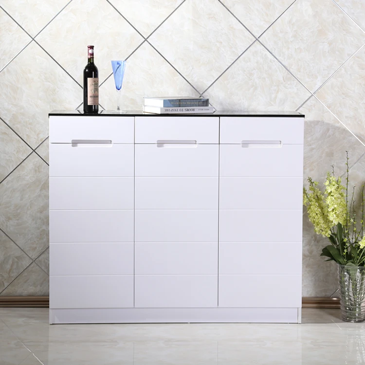 
European wooden shoe storage closet organizer cabinet solid wood rack 