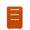 Mobile 3 drawer file cabinet with mail package