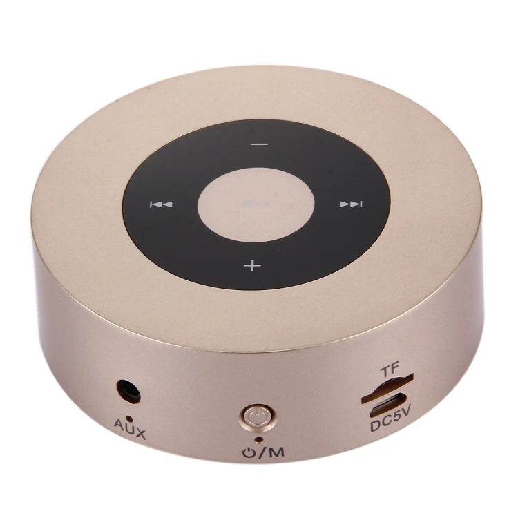 

A8 Portable BT Stereo Speaker with Built-in MIC Support Hands-free Calls TF Card AUX IN BT Distance 10m(Gold)