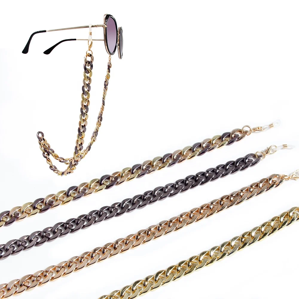 

New Trend Acrylic Teacher Lanyard Bling Masking Holder Neck Strap Eyeglass Chain Sunglasses Cord, As shown or customized