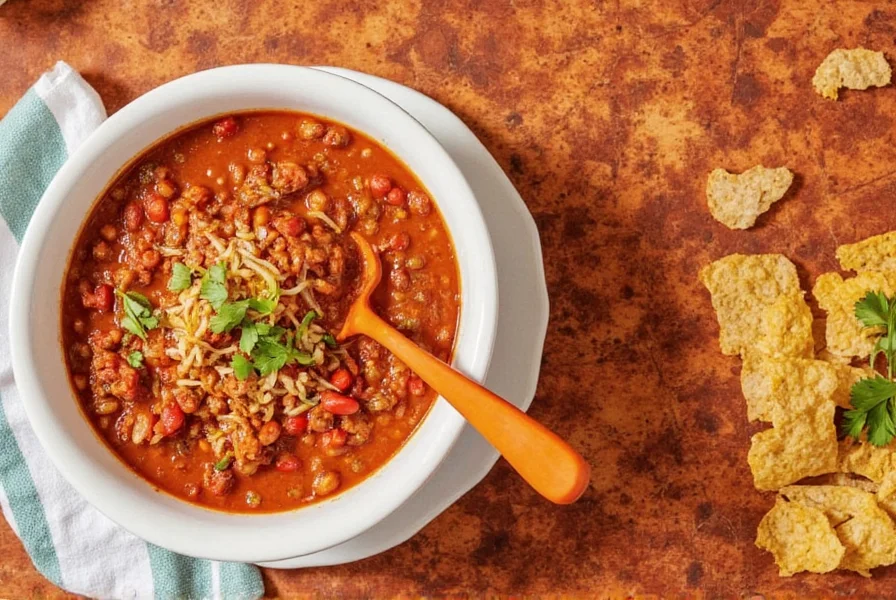 Creative chili toppings and serving options