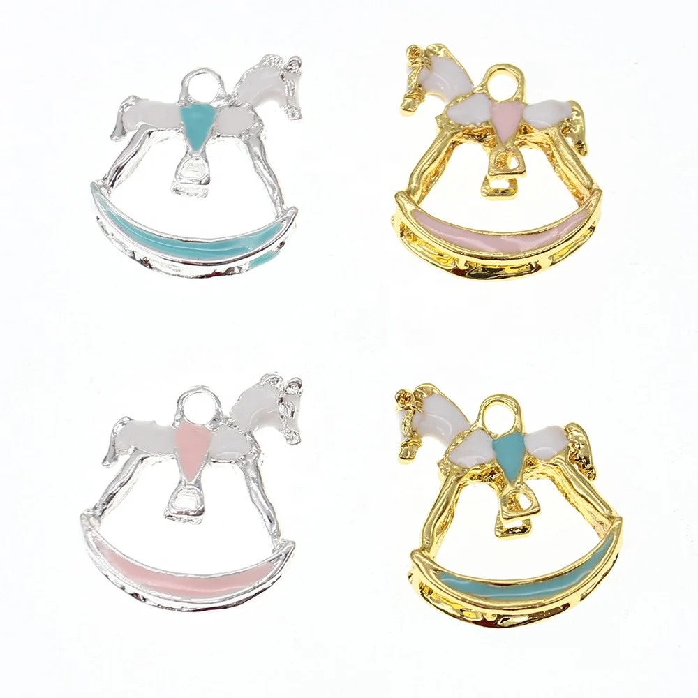 

Cute Mini Muslim Islamic Enamel 3D Animal Horse Shaped Baby Pin Charms For Kids