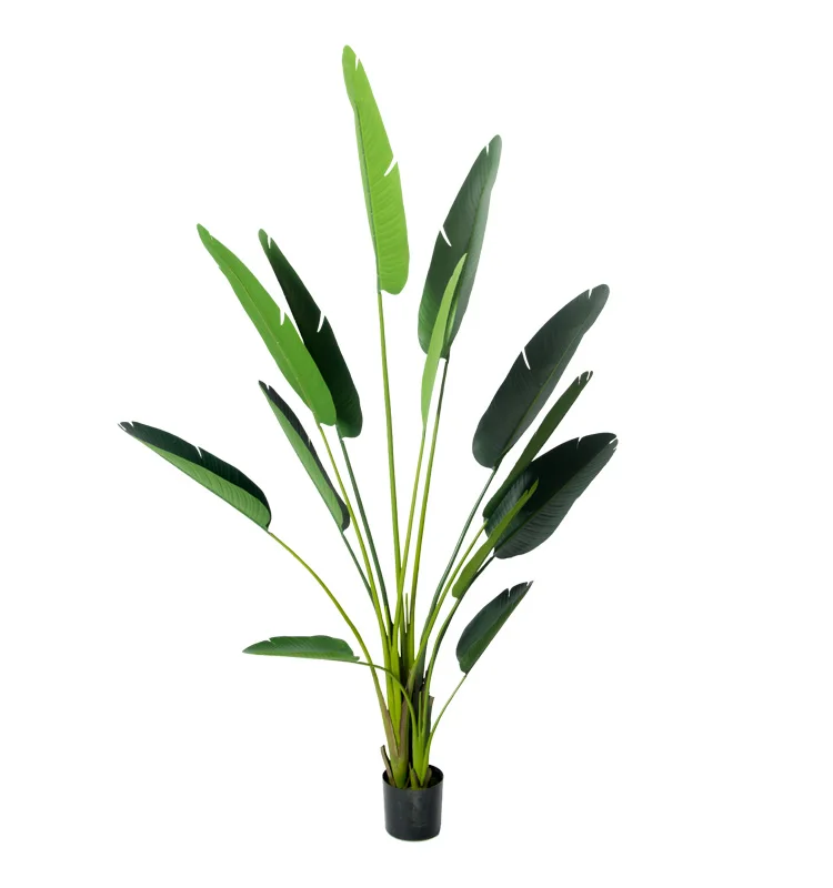 

zhejiang civil industry manufacturer outdoor hotel decoration artificial bird of paradise banana tree Artificial plant, Green