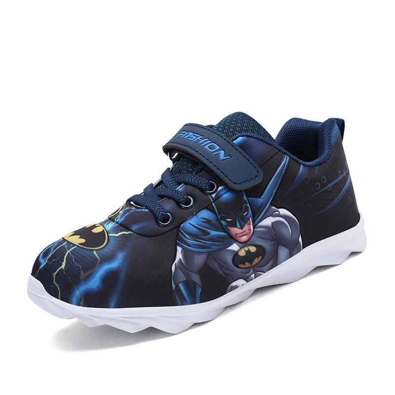 

Kids Fashion Sneakers Child Breathable Student Sports sneaker Iron Man Shoes for boy, Navy
