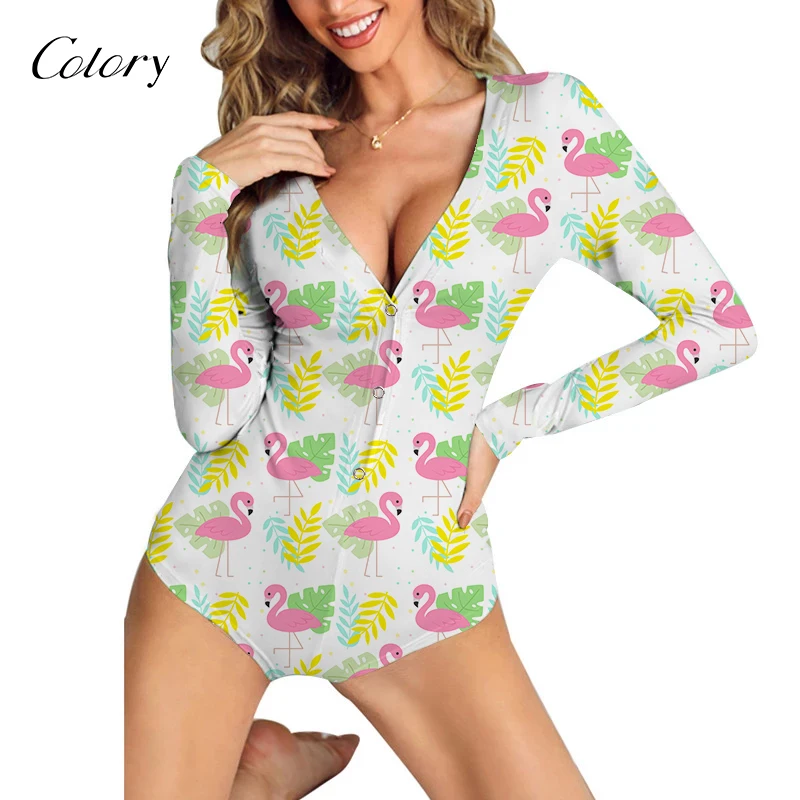 

Colory Sleepwear Pajamas For Women Denim Pants Romper Womens Pajama Sets 1 Piece, Picture shows